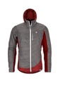 Refreshful SilkWool Jacket Men Grey/Cherry