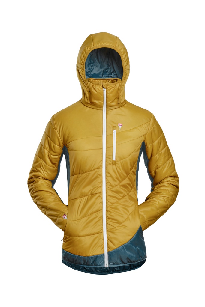 Refreshful SilkWool Jacket W Pineapple-Saphir Blue