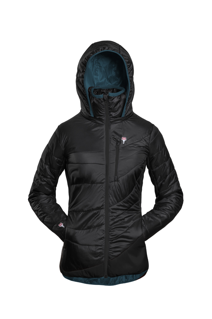 Refreshful SilkWool Jacket Women Flower Reverse