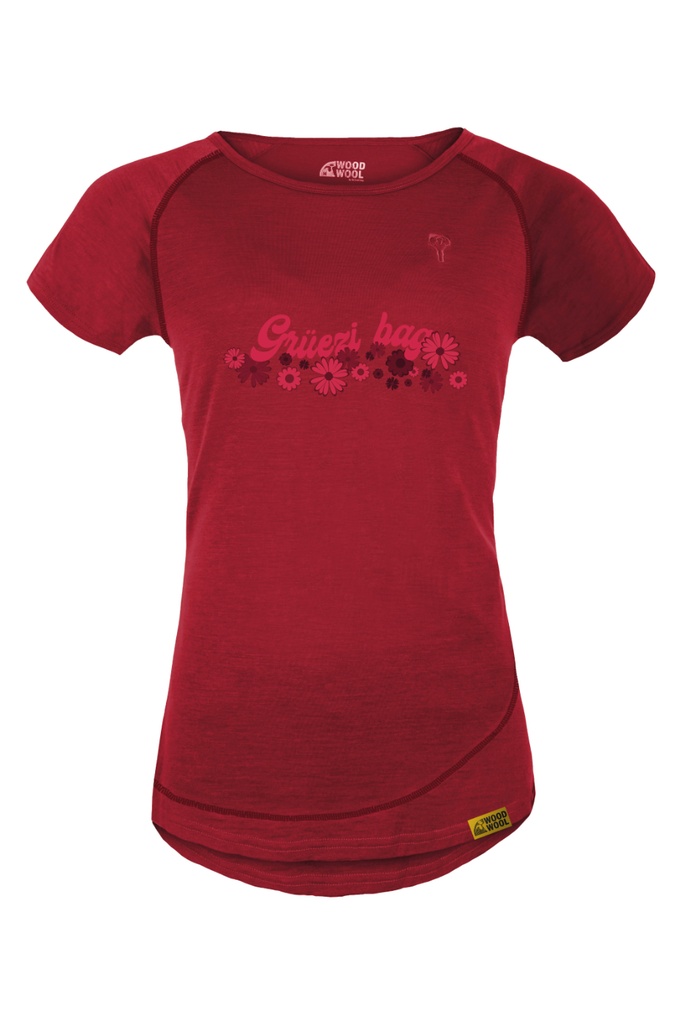 WoodWool T-Shirt Lady Uhura Flowerpower