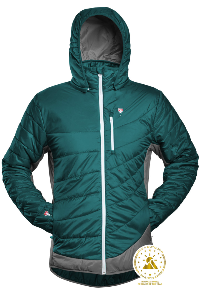 Refreshful SilkWool Jacket M Ocean Green-Grey
