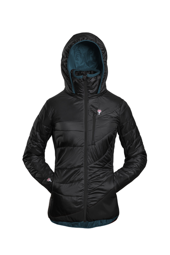 Refreshful SilkWool Jacket Women Flower Reverse