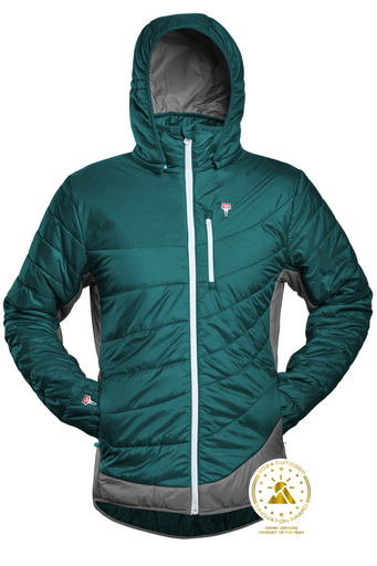 Refreshful SilkWool Jacket M Ocean Green-Grey